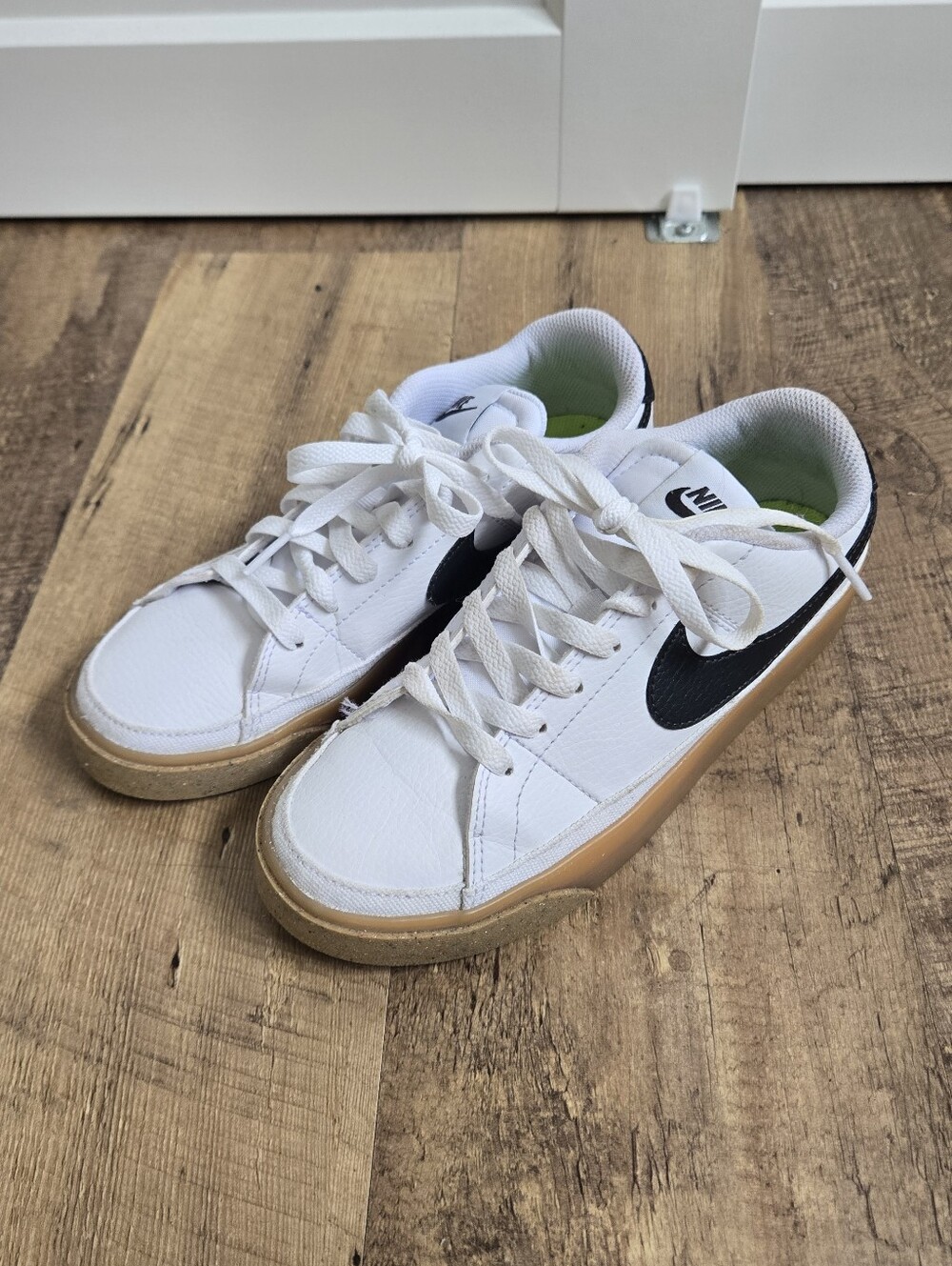 Nike Women's Court Legacy Next Nature White And Black Size 6 Sneakers DH3161-109